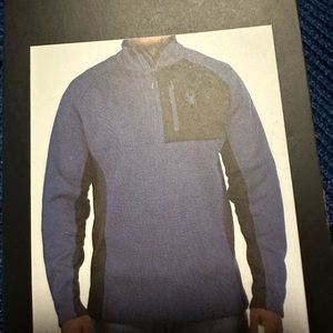 Spyder men’s 1/2 jacket blue- medium